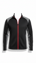Performance Zip Track Jacket in Matte Black